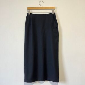 Yohji Yamamoto Black Maxi Skirt Wool FW 2008 Collection Japan 2 / M 28" Waist